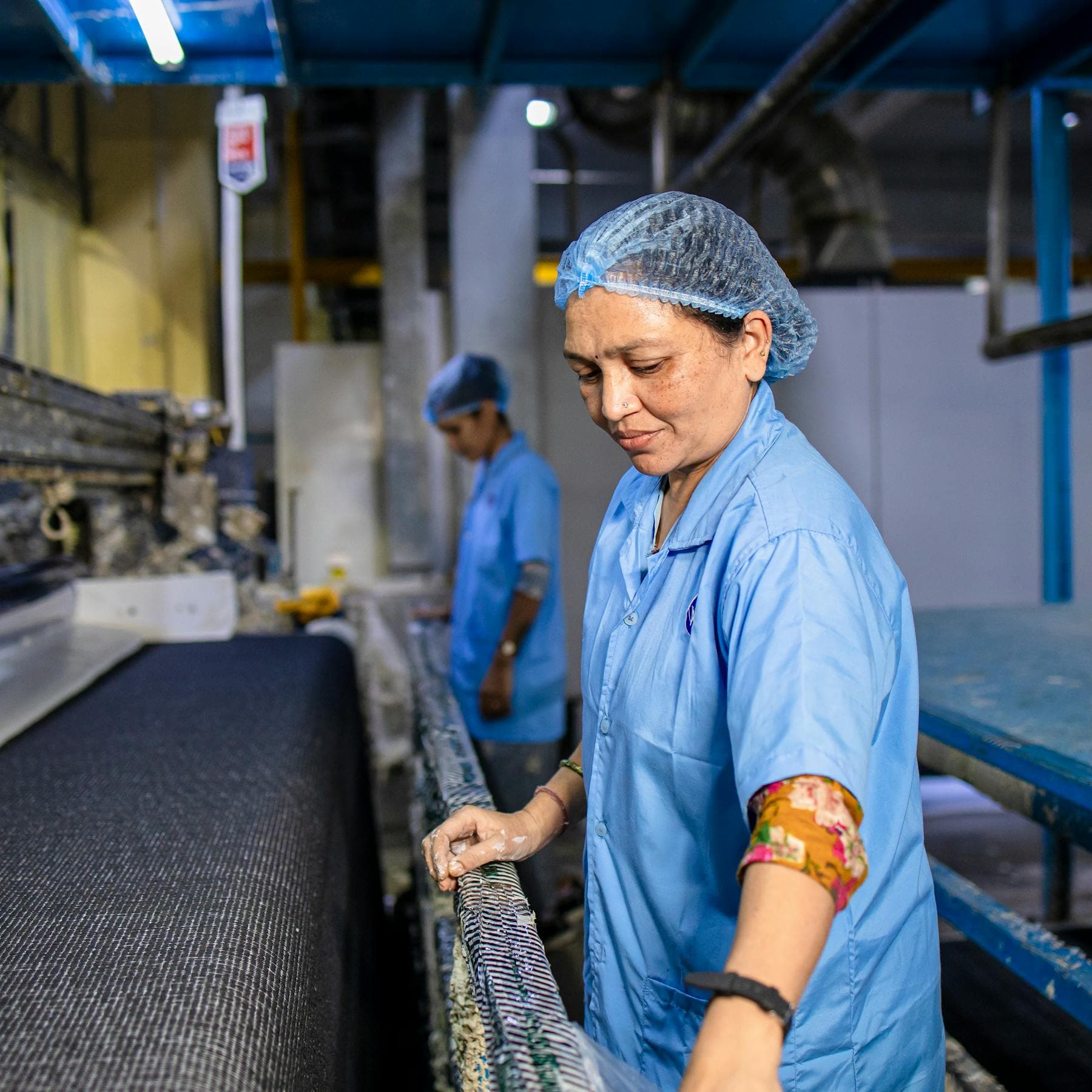 Textile Production 3D Illustration